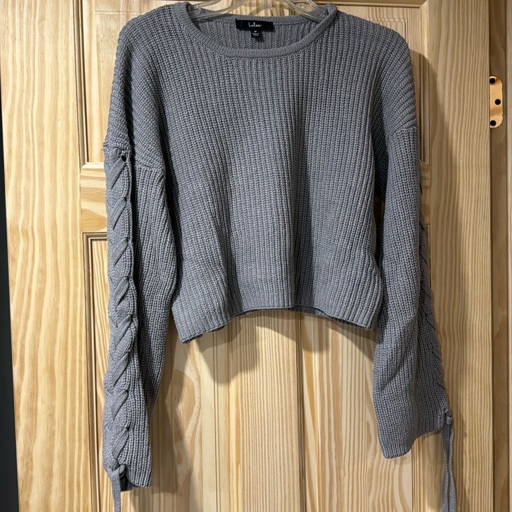 Cropped Gray Sweater